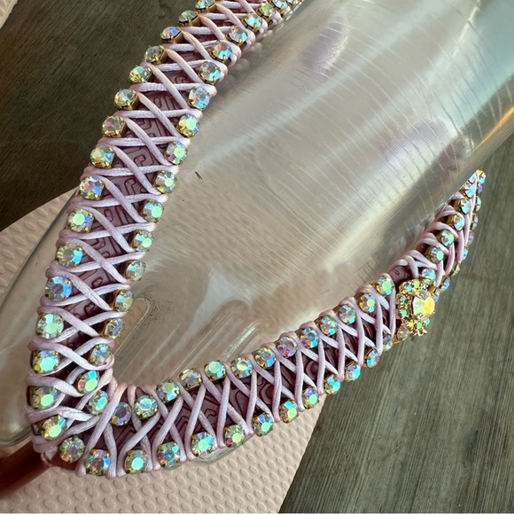 Brand New Pink HANDMADE Vacation sandals Size 10 - Picture 2 of 7